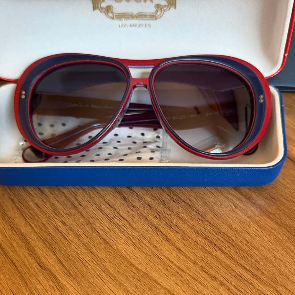 Clare V Red Sunglasses brand new never worn